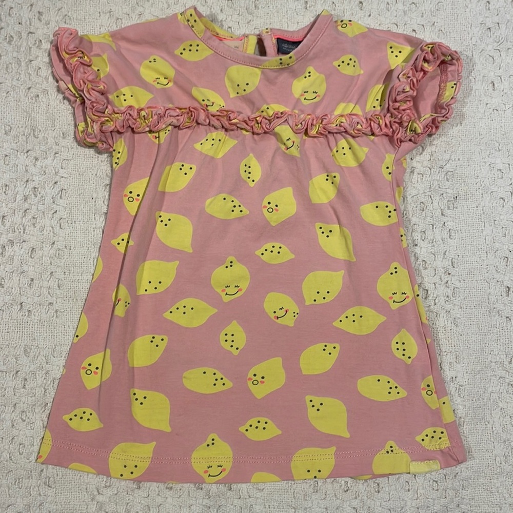 Babyface Lemon Ruffle Dress 12M